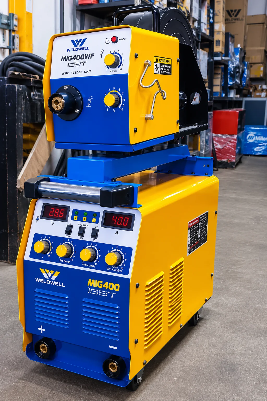 WELDWELL MIG400 IGBT + MF400WF